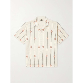 KARTIK RESEARCH Camp-Collar Embellished Cotton-Jacquard Shirt 1647597299288154