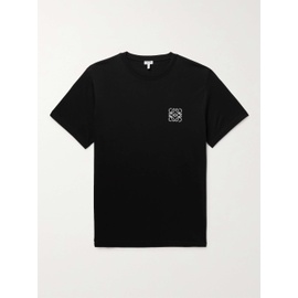 로에베 LOEWE Logo-Embroidered Cotton-Jersey T-Shirt 1647597299465112