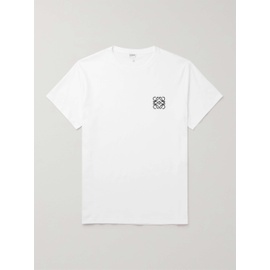 로에베 LOEWE Slim-Fit Logo-Embroidered Cotton-Jersey T-Shirt 1647597299465116