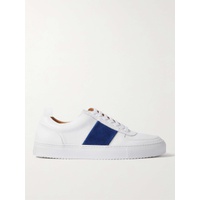 MR P. Larry Pebble-Grain Leather and Suede Sneakers 1647597300453659