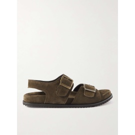 MR P. David Buckled Regenerated Suede by evolo Sandals 1647597300453688