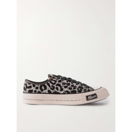 비즈빔 VISVIM Skagway Leather-Trimmed Leopard-Print Corduroy Sneakers 1647597300589582