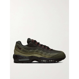 NIKE Air Max 95 Mesh-Trimmed Suede, Leather and Canvas Sneakers 1647597300707975