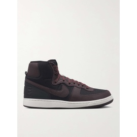 NIKE Terminator Leather-Trimmed Canvas High-Top Sneakers 1647597300708858