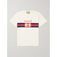 구찌 GUCCI Logo-Print Cotton-Jersey T-Shirt 1647597301034997