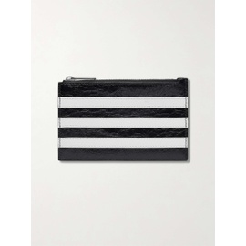 발렌시아가 BALENCIAGA + adidas Logo-Print Textured-Leather Zipped Cardholder 1647597301813450