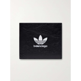 발렌시아가 BALENCIAGA + adidas Logo-Print Textured-Leather Billfold Wallet 1647597301816031