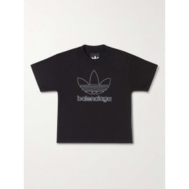 발렌시아가 BALENCIAGA + adidas Oversized Logo-Print Cotton-Jersey T-Shirt 1647597301817127