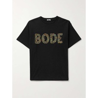 보디 BODE Logo-Embellished Cotton-Jersey T-Shirt 1647597302331127