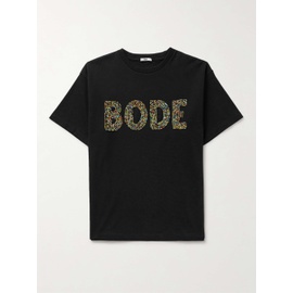 보디 BODE Logo-Embellished Cotton-Jersey T-Shirt 1647597302331127