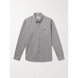 CARHARTT WIP Madison Button-Down Collar Logo-Embroidered Cotton-Twill Shirt 1647597302506749