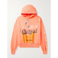 RRR123 Gospel Logo-Print Sparkle-Embellished Cotton-Jersey Hoodie 1647597304924259