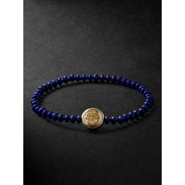 LUIS MORAIS Gold Lapis Lazuli Beaded Bracelet 1647597305013843