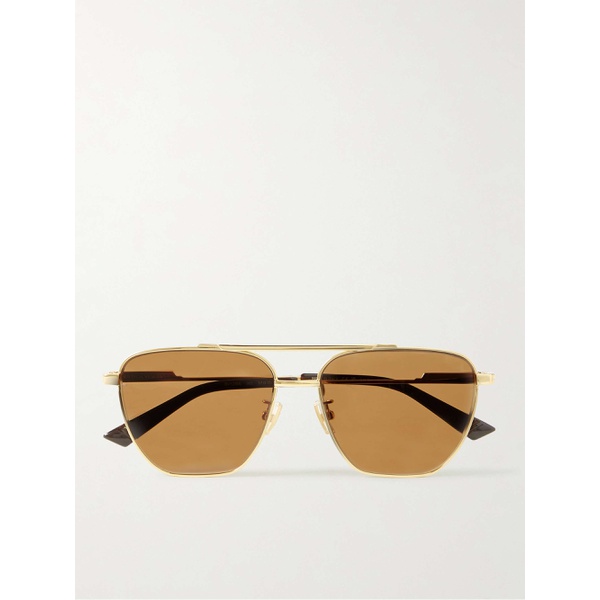  보테가 베네타 BOTTEGA VENETA EYEWEAR Aviator-Style Gold-Tone Sunglasses 1647597305643601