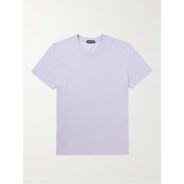 톰포드 톰포드 TOM FORD Logo-Embroidered Cotton-Blend Jersey T-Shirt 1647597305716829
