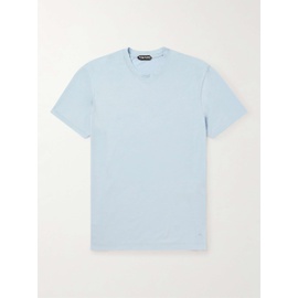 톰포드 TOM FORD Logo-Embroidered Lyocell and Cotton-Blend Jersey T-Shirt 1647597305716830