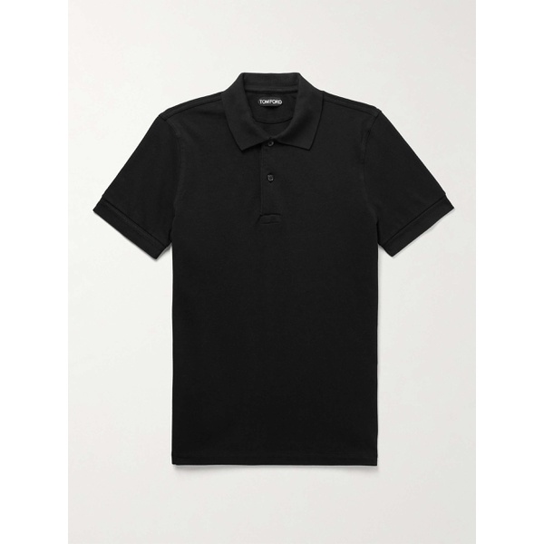 톰포드 톰포드 TOM FORD Slim-Fit Garment-Dyed Cotton-Pique Polo Shirt 1647597305717108