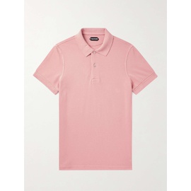 톰포드 TOM FORD Garment-Dyed Cotton-Pique Polo Shirt 1647597305730218