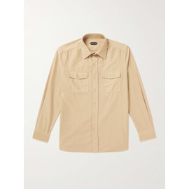 톰포드 TOM FORD Panama Garment-Dyed Brushed-Cotton Shirt 1647597305742626