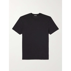 톰포드 TOM FORD Logo-Embroidered Lyocell and Cotton-Blend Jersey T-Shirt 1647597305742633