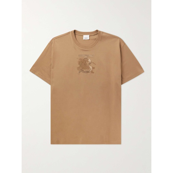 버버리 버버리 BURBERRY Logo-Detailed Cotton-Jersey T-Shirt 1647597306245472