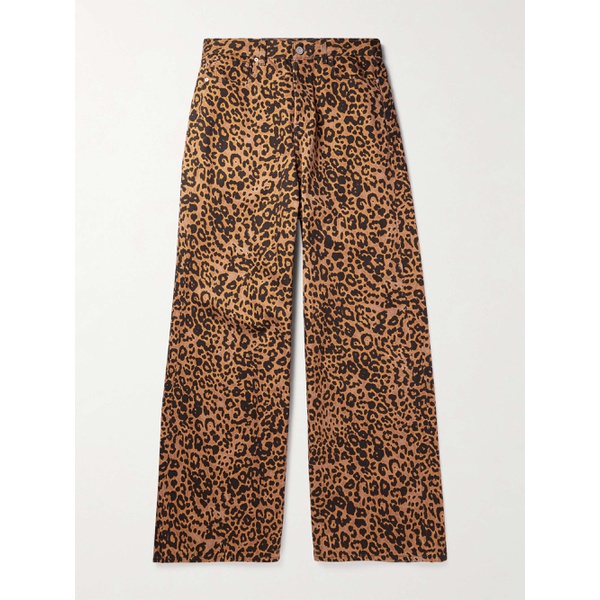  베트멍 VETEMENTS Wide-Leg Leopard-Print Jeans 1647597306308024