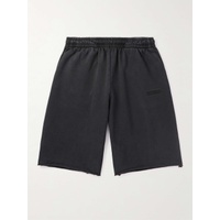 베트멍 VETEMENTS Straight-Leg Logo-Embroidered Cotton-Jersey Shorts 1647597306308051