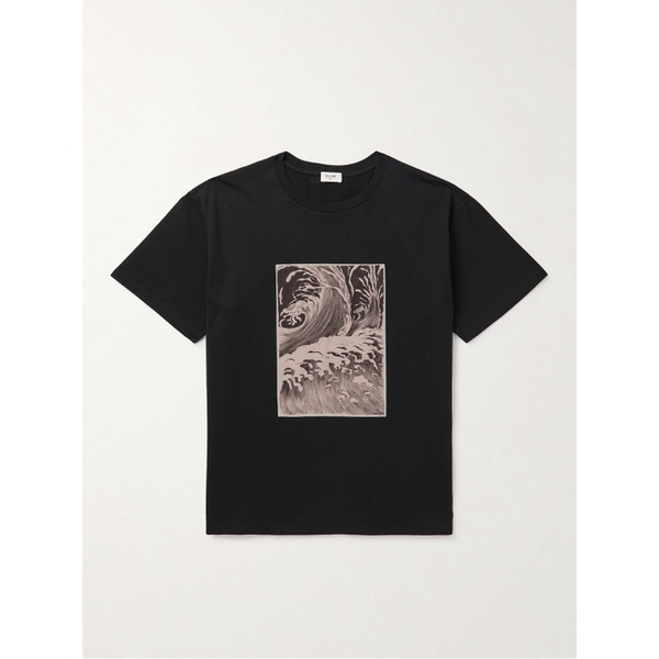  CELINE HOMME + David Weiss Printed Cotton-Jersey T-Shirt 1647597306583232