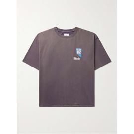 루드 RHUDE Logo-Print Cotton-Jersey T-Shirt 1647597306687678