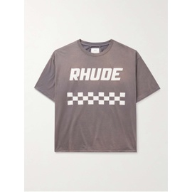 루드 RHUDE Off 로아 Road Logo-Print Cotton-Jersey T-Shirt 1647597306687742