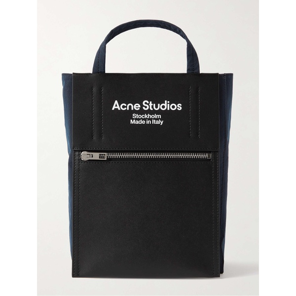 아크네스튜디오 아크네 스튜디오 ACNE STUDIOS Baker Out Small Logo-Print Leather and Nylon Tote Bag 1647597306755425