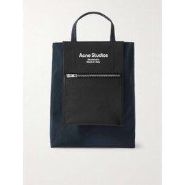 아크네 스튜디오 ACNE STUDIOS Baker Out Logo-Print Leather and Nylon Tote Bag 1647597306755461