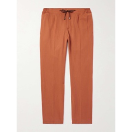 DE PETRILLO Straight-Leg Lyocell, Linen and Cotton-Blend Drawstring Suit Trousers 1647597307007568