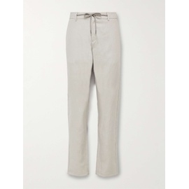 CANALI Slim-Fit Linen Drawstring Trousers 1647597307008032