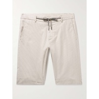 CANALI Straight-Leg Striped Cotton-Blend Drawstring Shorts 1647597307030753