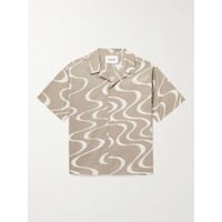 FRAME Camp-Collar Printed Organic Cotton Shirt 1647597307272795