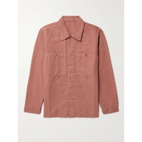 MR P. Garment-Dyed Cotton and Linen-Blend Twill Overshirt 1647597307307442