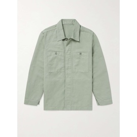 MR P. Garment-Dyed Cotton and Linen-Blend Twill Overshirt 1647597307307444