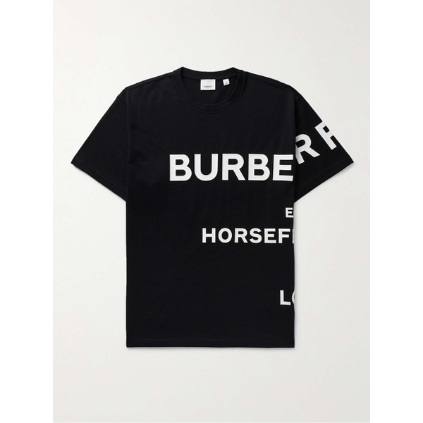 버버리 버버리 BURBERRY Oversized Logo-Print Cotton-Jersey T-Shirt 1647597307346562