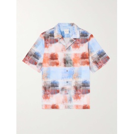 폴스미스 PAUL SMITH Convertible-Collar Printed Lyocell Shirt 1647597307354285