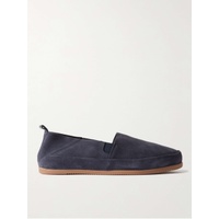 MULO Collapsible-Heel Suede Loafers 1647597307381890