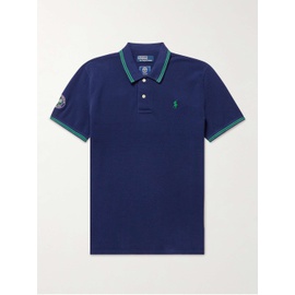 폴로 랄프 로렌 Polo RALPH LAUREN Wimbledon Logo-Embroidered Appliqued Cotton-Pique Polo Shirt 1647597307407938