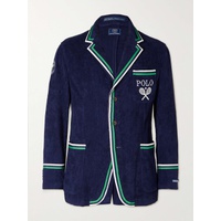 폴로 랄프 로렌 POLO RALPH LAUREN Wimbledon Appliqued Logo-Embroidered Wool and Linen-Blend Terry Blazer 1647597307407966