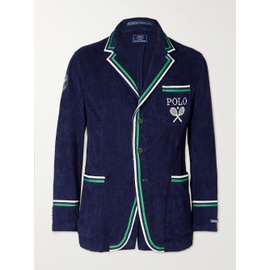 폴로 랄프 로렌 POLO RALPH LAUREN Wimbledon Appliqued Logo-Embroidered Wool and Linen-Blend Terry Blazer 1647597307407966