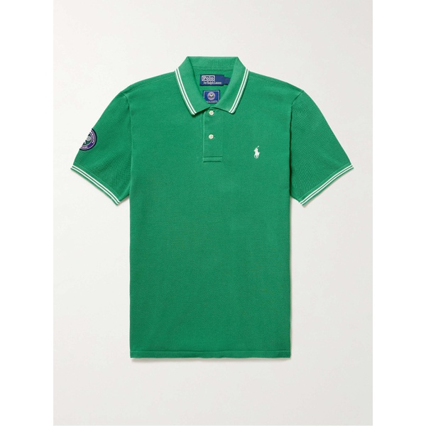폴로랄프로렌 폴로 랄프 로렌 Polo RALPH LAUREN Wimbledon Logo-Embroidered Appliqued Cotton-Pique Polo Shirt 1647597307407985