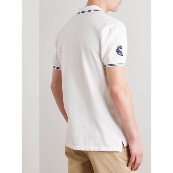 폴로랄프로렌 폴로 랄프 로렌 Polo RALPH LAUREN + Wimbledon Logo-Embroidered Appliqued Cotton-Pique Polo Shirt 1647597307407987