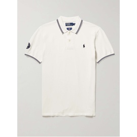 폴로 랄프 로렌 Polo RALPH LAUREN + Wimbledon Logo-Embroidered Appliqued Cotton-Pique Polo Shirt 1647597307407987