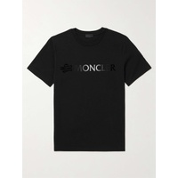 몽클레어 MONCLER Logo-Flocked Cotton-Jersey T-Shirt 1647597307463455