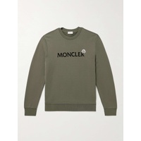 몽클레어 MONCLER Appliqued Logo-Flocked Cotton-Jersey Sweatshirt 1647597307463541