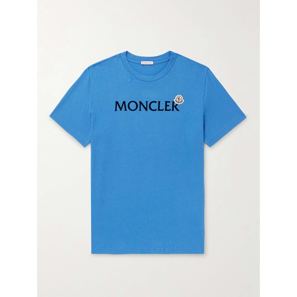 몽클레어 몽클레어 MONCLER Slim-Fit Logo-Flocked Cotton-Jersey T-Shirt 1647597307463659